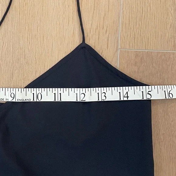 OAK + FORT Elegant Black Spaghetti Strap Dress - Picture 8 of 9